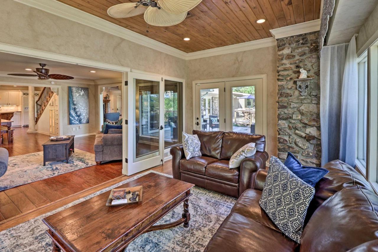 Luxury Hot Springs Oasis On Lake With Private Dock! Bagian luar foto